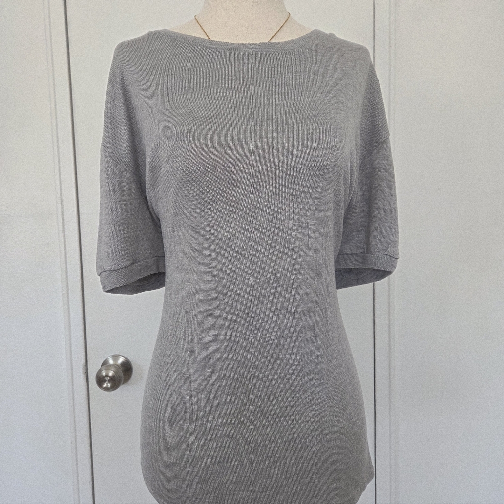 Zara Heather Gray Short Sleeve Tee